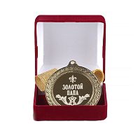 Медаль подарочная Золотой папа, 10203002
