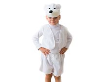 Карнавальный костюм "Белый мишка", 3-5 лет, Бока