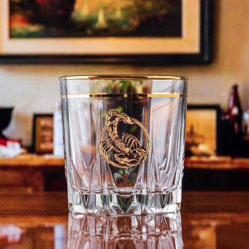 Набор из 4-х бокалов для виски Скорпион в подарочной коробке фото 6