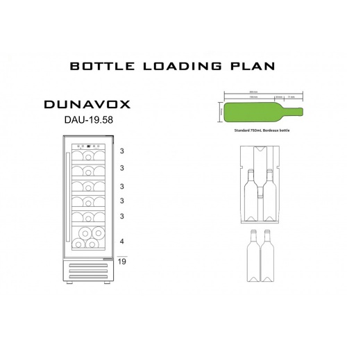 Винный шкаф Dunavox DAU-19.58 фото 3