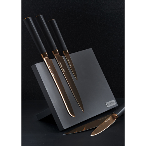 Набор из 5 ножей и подставки Titan Copper фото 13