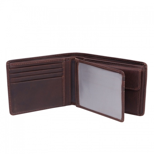 Бумажник Klondike Digger Angus, темно-коричневый, 12х9x2,5 см фото 7