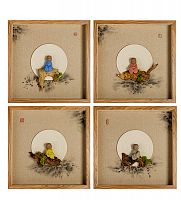 ART-404 Панно модульное из четырёх картин "Дзен медитация"