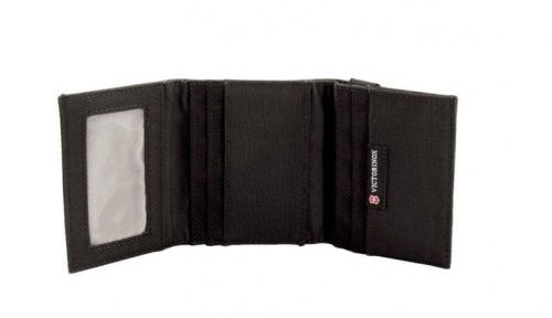 Бумажник Victorinox Lifestyle Accessories 4.0 Tri-Fold Wallet, чёрный, нейлон, 9x3x11 фото 2