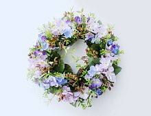 Декоративный венок СЕРЕДИНА ЛЕТА, лиловый, 30 см, Swerox