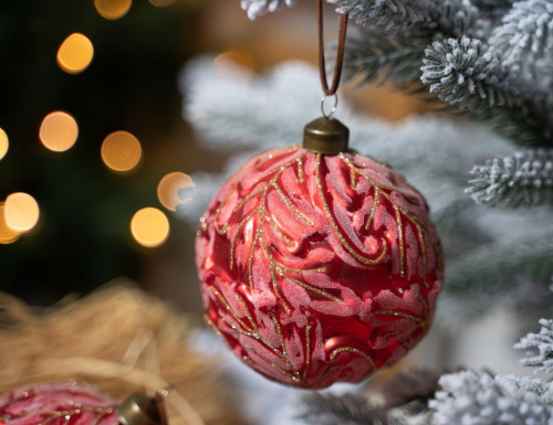 Набор стеклянных шаров РОЙАНО, стекло, 10 см, 4 шт., Winter Deco фото 2