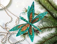 Ёлочная игрушка ЛЕГКОКРЫЛАЯ БАБОЧКА на клипсе, полиэстер, 35 см, Winter Deco