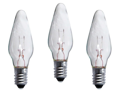 Запасные прозрачные лампы для светильников PAINT SNOW, цоколь Е10, 55 V, 3 шт., STAR trading фото 2