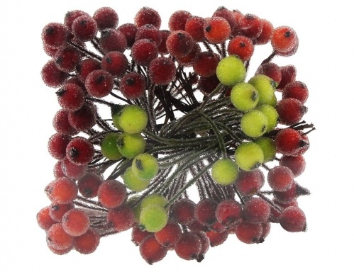 Аксессуар для декорирования "Заснеженные ягоды" микс, 12 гроздей, Hogewoning
