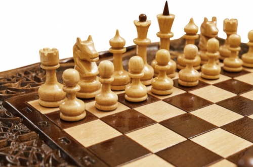 Шахматы + Нарды резные Арарат 2 40, Haleyan фото 4