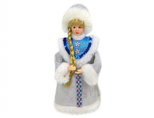 "Снегурочка" в сине-серебряном костюме, 20 см, Новогодняя сказка
