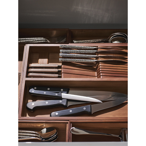 Органайзер для столовых приборов с держателем для ножей bambox, 30х38 см фото 2