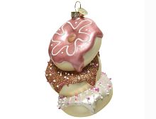 Ёлочная игрушка СВЕРКАЮЩИЕ ПОНЧИКИ, стекло, 12 см, Kaemingk