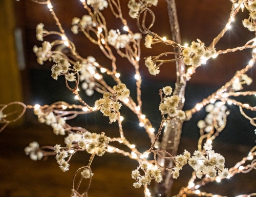 Светящееся дерево "Цветущая романтика", 150 тёплых белых LED-огней, 100 см, уличное, Kaemingk (Lumineo) фото 2