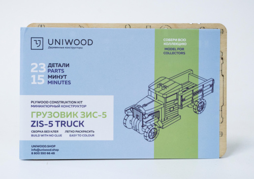 Деревянный конструктор UNIWOOD UNIT "Грузовик" фото 3
