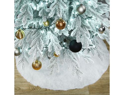 Искусственная елка с гирляндой и игрушками Финская: Christmas Jazz заснеженная 210 см, 700 холодных белых LED, контроллер, ЛИТАЯ 100%, Winter Deco в интернет-магазине VsemPodarok.com фото 4