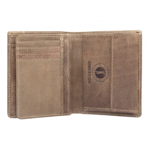 Бумажник Klondike Finn, коричневый, 10x11,5 см фото 4
