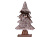 Новогодняя статуэтка ЁЛОЧКА В ШУБКЕ, дерево, искусственный мех, бежевая, 41 см, Koopman International