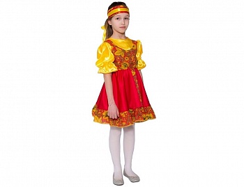 Карнавальный костюм народный "Хохлома", на рост 122-134 см, 5-7 лет, Бока
