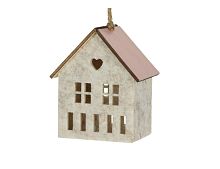Ёлочная игрушка ФЕТРОВЫЙ ДОМИК, белый, 9 см, Koopman International