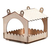Кормушка для птиц деревянная сборная Древо Игр, 23 см