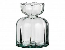 Стеклянная ваза "Соренто", прозрачная, 16х12.5 см, Edelman