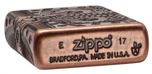 Зажигалка ZIPPO Armor™ с покрытием Antique Copper™, латунь/сталь, медная, матовая, 36x12x56 мм, 29523 фото 4