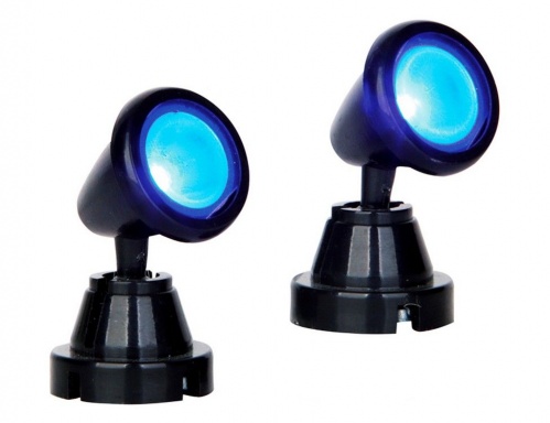 Мини-прожекторы для подсветки (набор 2 шт.), синие, 2.5х3.5х2 см, LEMAX