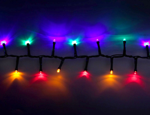 Электрогирлянда на ель 155 см, SNAKE LIGHT 370 LED-огней, контроллер, зеленый PVC провод, 7,4+3 м, уличная, Edelman, Luca фото 3