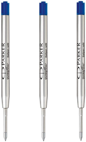 Parker Стержень для шариковой ручки Quink Flow (3шт), M (в блистере) фото 2