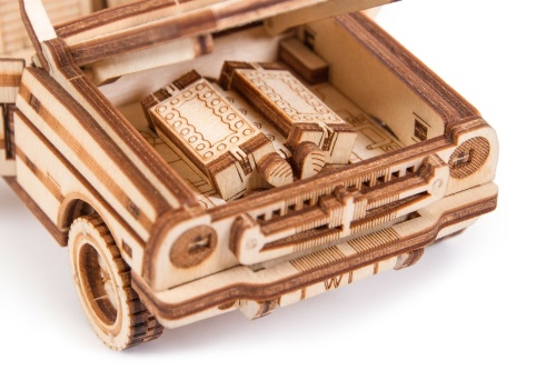 Механический 3D-пазл из дерева Wood Trick Кабриолет фото 6