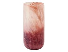 Высокая ваза БОЛЛЕ РОЗА, стеклянная, розовая, 42 см, EDG