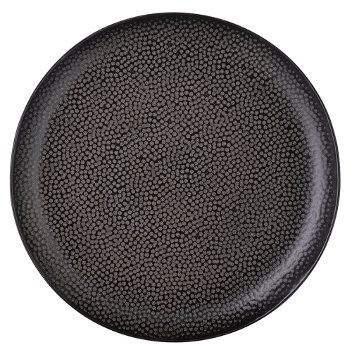 Набор обеденных тарелок dots, D26 см, черные, 2 шт. фото 4