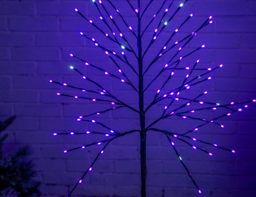 Светящееся дерево ДЖОККО ДИ ЛЮЧИ, 150 RGB LED-огней меняющих цвета, 150 см, уличное, Kaemingk фото 2