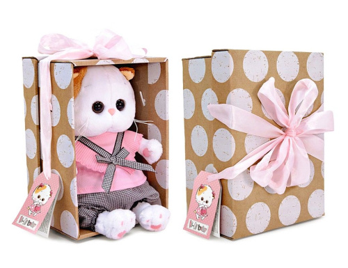Мягкая игрушка Кошечка Лили Baby в кейпе с капюшоном 20 см, Budi Basa фото 4
