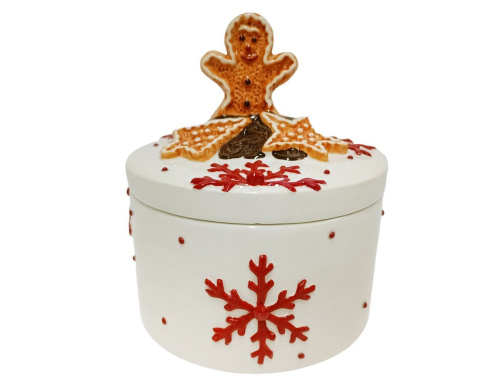 Конфетница ЧЕЛОВЕЧЕК БЕНВЕНУТО, керамика, 19 см, Due Esse Christmas