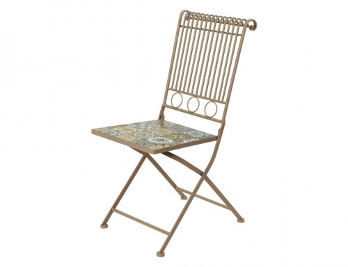 Садовый стул "Тулуза", металл, мозаика, 45x38x90 см, Kaemingk