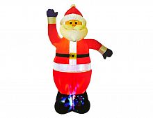 Надувная фигура "Дед мороз" (с разноцветной подсветкой), 1.8 м, Peha Magic