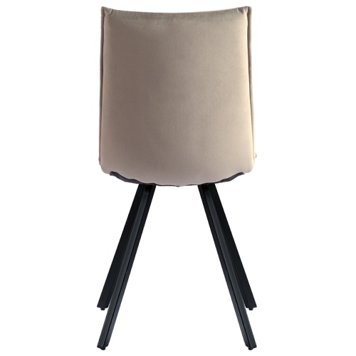 Набор из 2 стульев tristan, велюр, серые фото 5