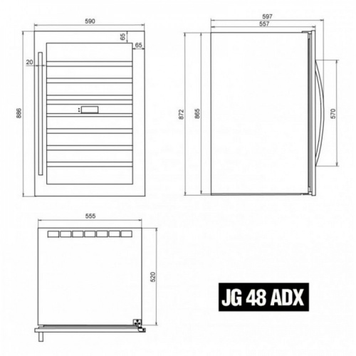 Винный шкаф IP Industrie JG 48 ADX фото 7