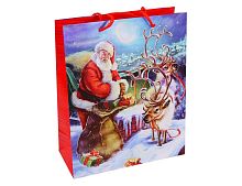 Подарочный пакет БАББО НАТАЛЕ (с мешком и оленем), Due Esse Christmas