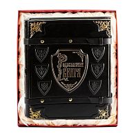 Подарочная Родословная Книга "Элитная с Бронзовыми Уголками из Экокожи" во Футляре Пейсли