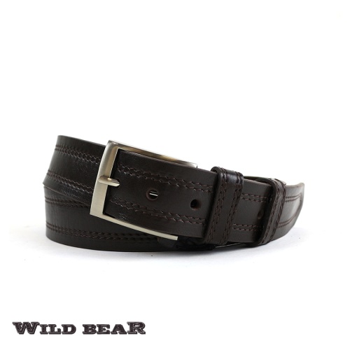 Ремень WILD BEAR RM-063f Brown Premium (120 см)