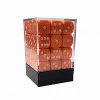Набор кубиков D6, 12мм, 36шт, в пластиковой коробочке, оранжевый