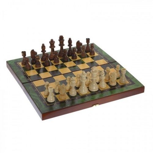 Набор игр средний 3 в 1 "Малахит" (шахматы, шашки, нарды) 40х40см 712967 фото 2
