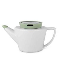 Заварочный чайник с ситечком Infusion 0,5 литра, из фарфора, белого цвета