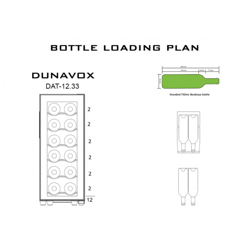 Винный шкаф Dunavox DAT-12.33C фото 6