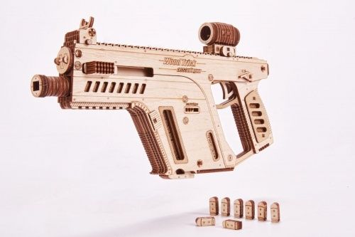 Механический 3D-пазл из дерева Wood Trick Штурмовая винтовка фото 2