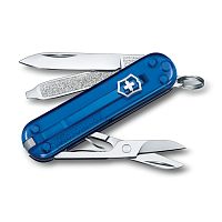 Нож-брелок Victorinox Classic SD Colors, 58 мм, 7 функций, "Deep Ocean"