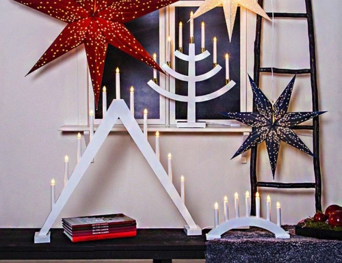 Светильник горка рождественская "Бейа" на 7 свечей, 39х22 см, STAR trading фото 2